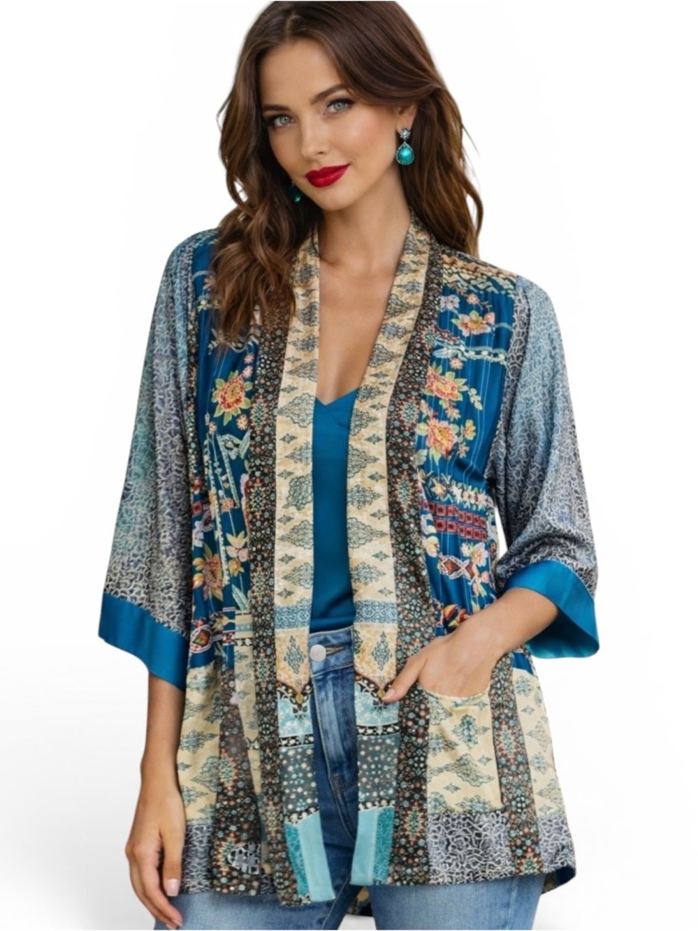 Johnny Was heavily embroidered Koben Journal kimono jacket NWT RARE